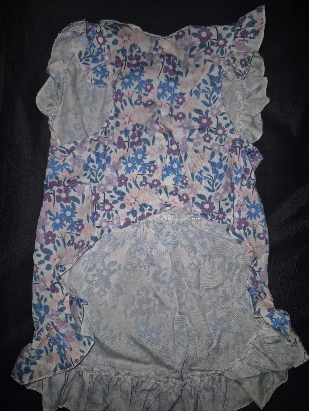 Floral Satin Bow Hair Wrap - Lavender Floral